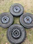 Jante tabla R15 cu anvelope iarna Opel Astra