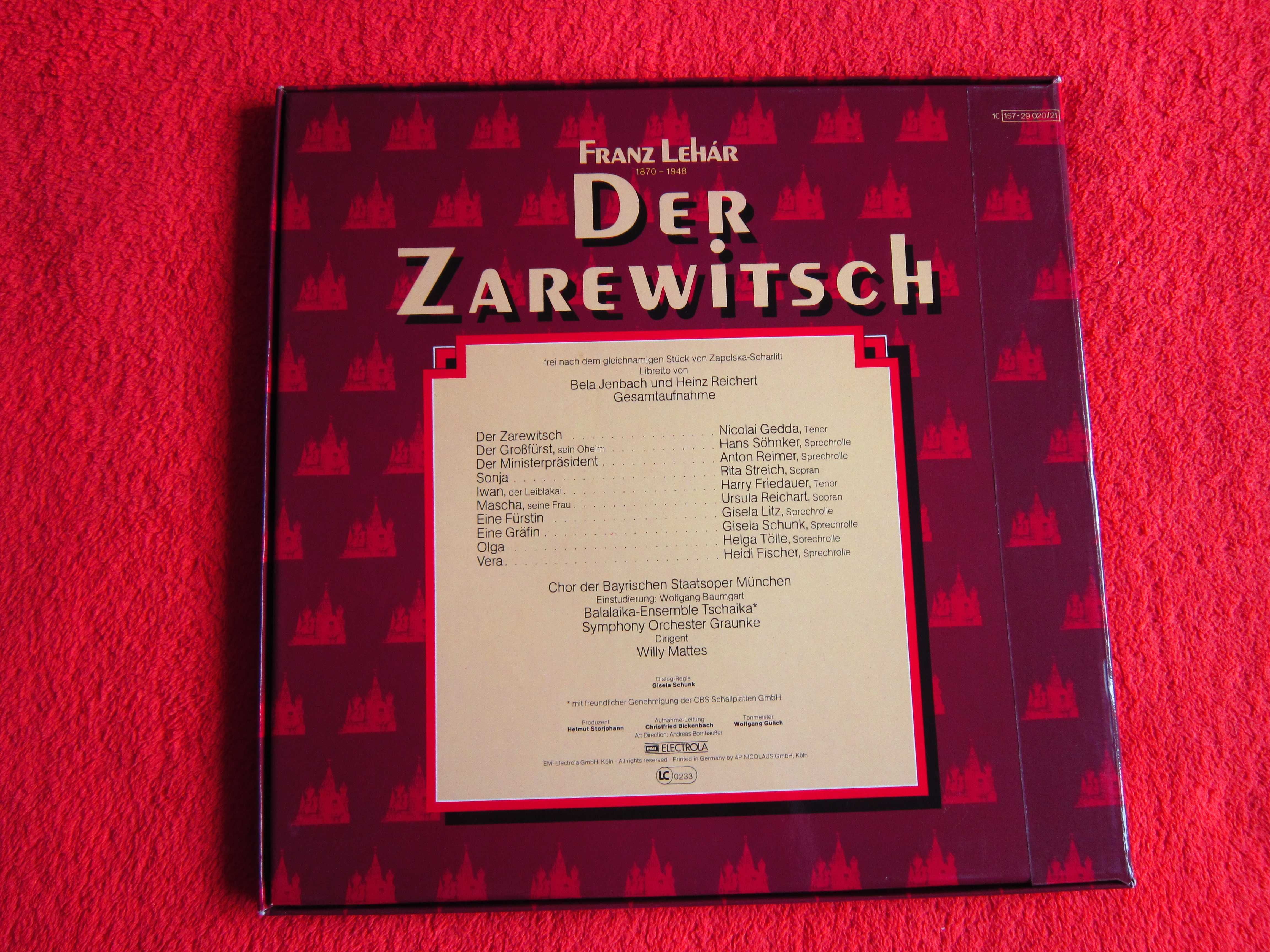 vinil "Ţareviciul" de Franz Lehar, made Germany- impecabile