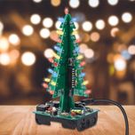 НОВ! Kомплект за запояване LED дърво, електронен STEM проект