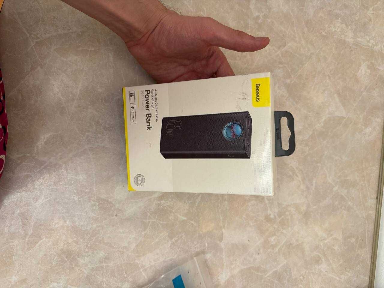 Power Bank Baseus 30000mAh 65W (Быстрая зарядка, цифровой дисплей)