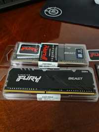 Memorii Kingston Fury Beast DDR4 , 16 GB , 3733 mhz .