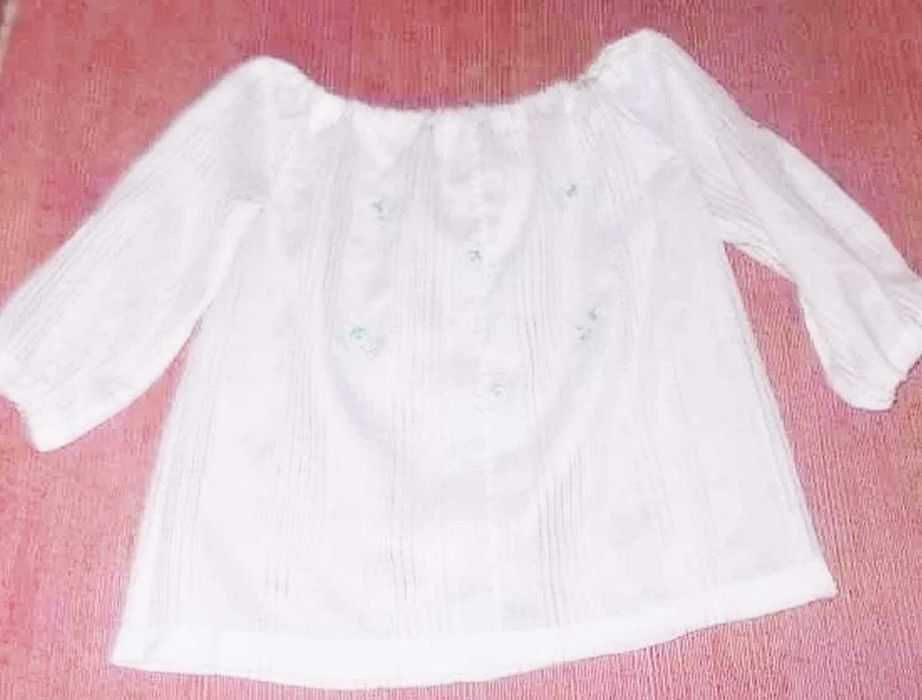 ie /Camasa populara, panza  bumbac brodata manual, 6,7,8,9,10,11,12 an