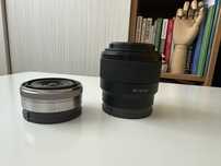Vand Obiective Foto Sony 16mm f 2.8 si Sony 50mm f 1.8