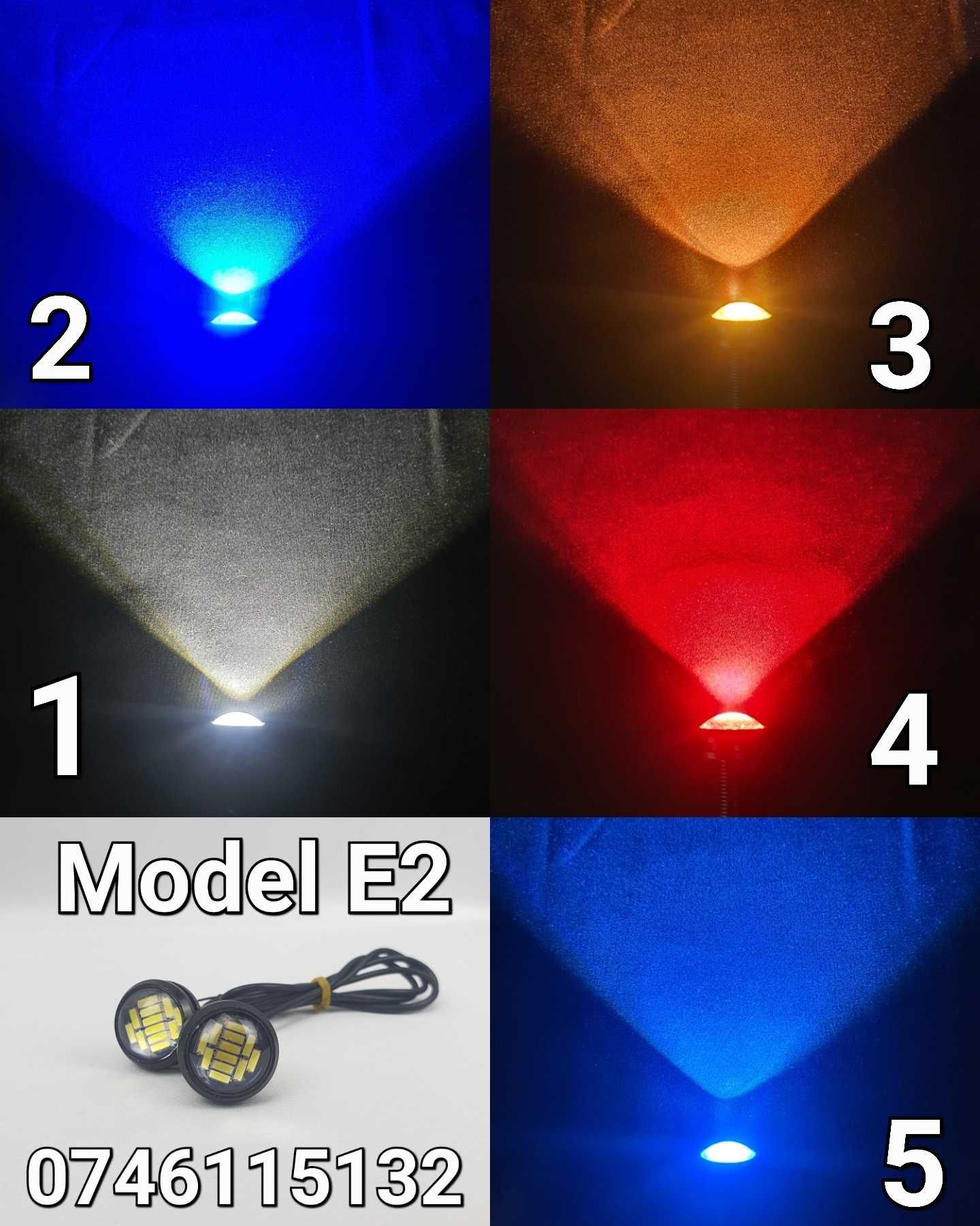 Mini Proiector LED-5W-Atv-Motocicleta-Moto-Pozitie-Semnalizare-Nou- E2