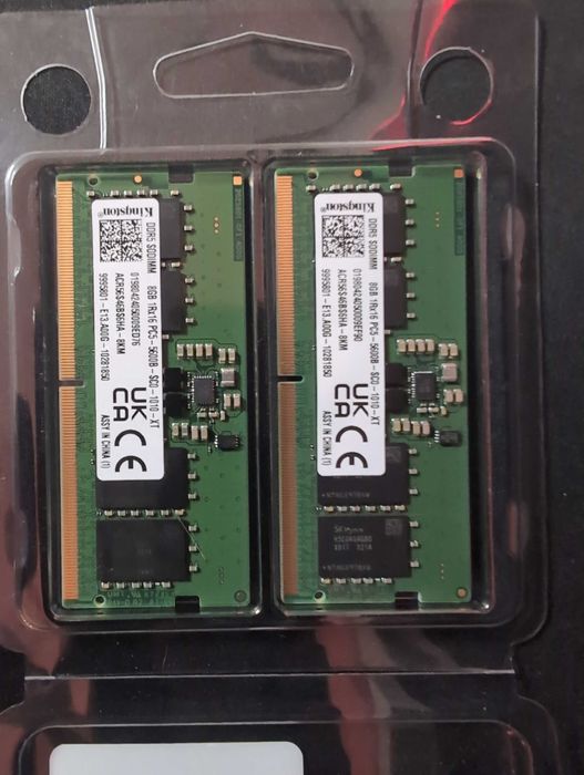 Kit 16GB RAM DDR5 5.600MT/s Kingston SODIMM