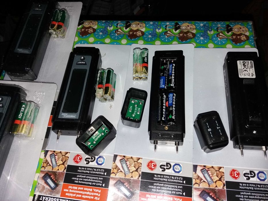 Umidometru Powerfix ecran LCD dispozitiv de măsurare a umidității lemn