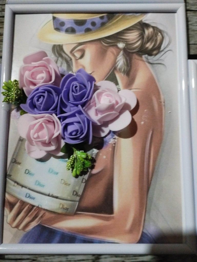 3D картина с рози Фоам