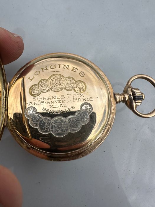 Лонжин Longines 14к златен джобен часовник. Царска Русия