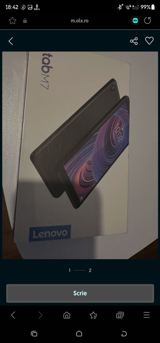 Tableta Lenovo tab M7