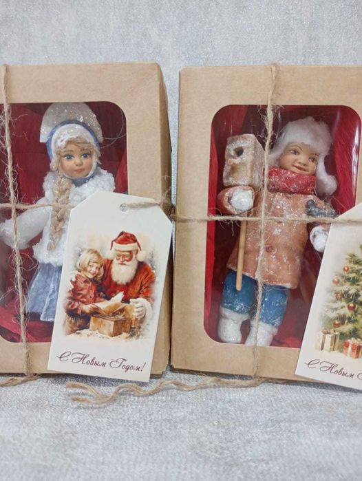 Ватные ёлочные игрушки