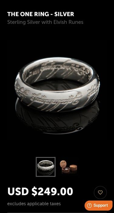 Inel din argint "Lord of the rings"