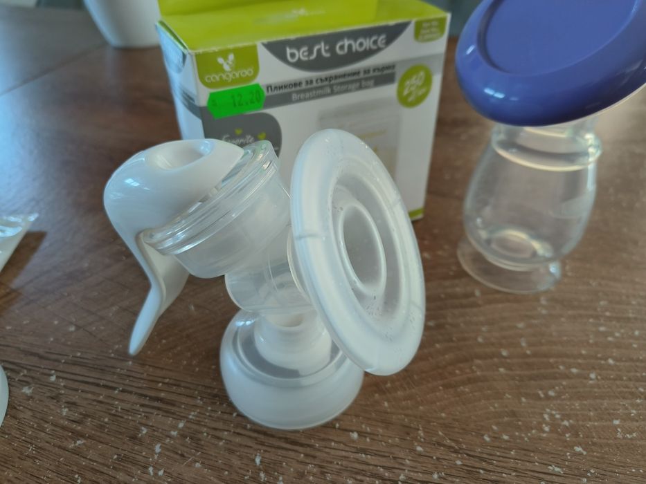 Ръчна помпа за кърма Philips Avent, колектор за кърма Lansinoh