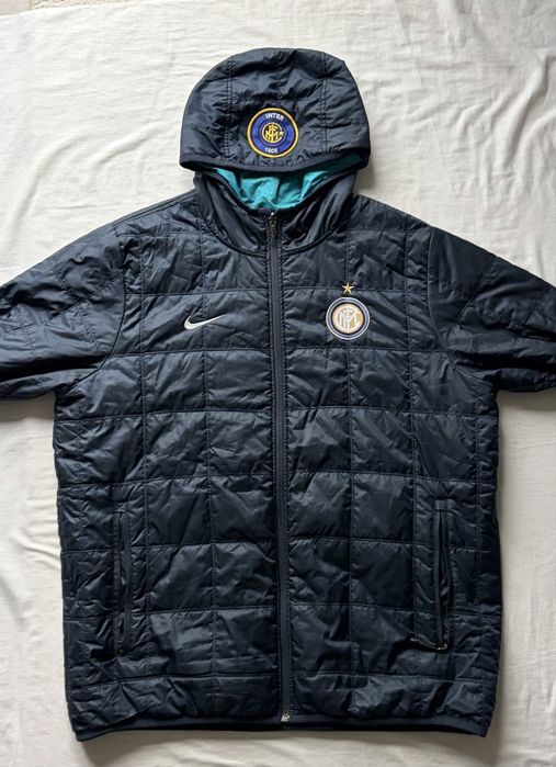 Nike(Inter),geacă cu 2 fețe pt.bărbați,măr.XL(merge pt.2 XL)