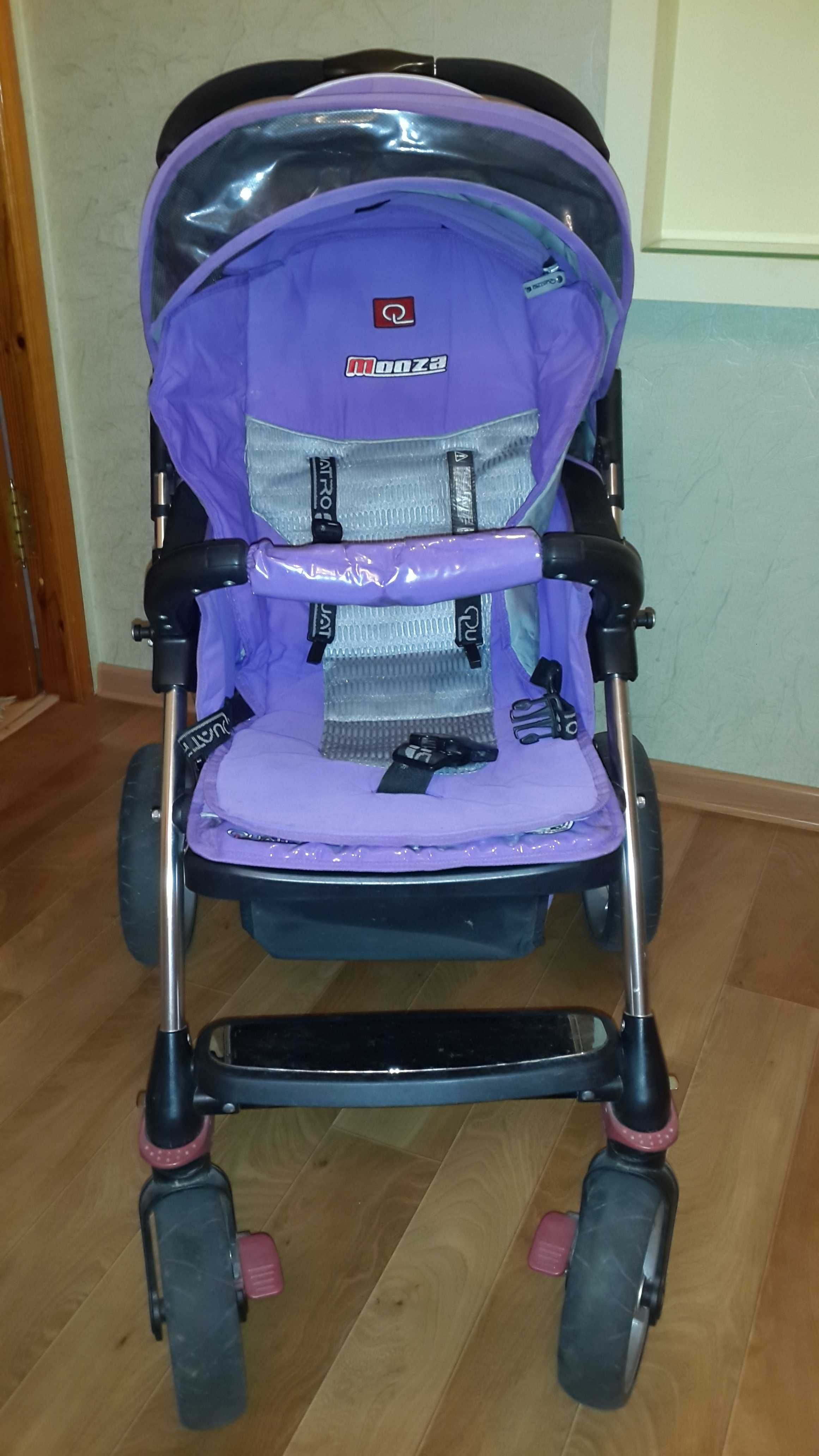 Детская коляска.Цвет фиолетовый.