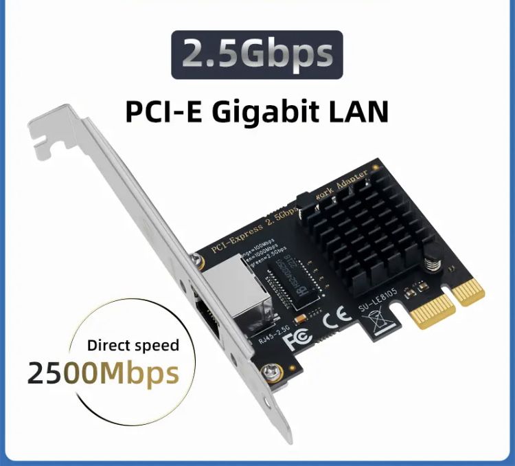 Placa retea intel 1225 Gigabit 2.5Gbps