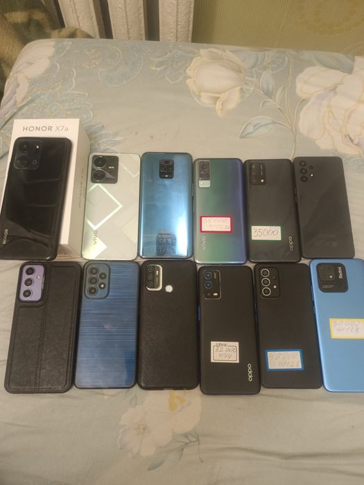 Смартфоны орро, vivo, Samsung,  Xiaomi