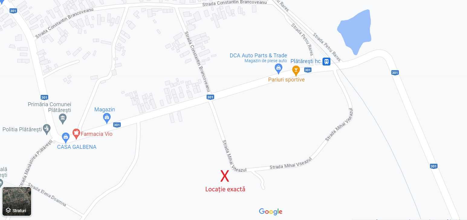 Casă + teren 3600m2 de vânzare în Plătărești, jud. Călărași