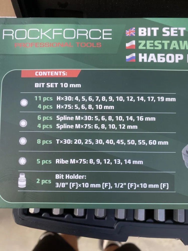 Торкс 40 части RockForce