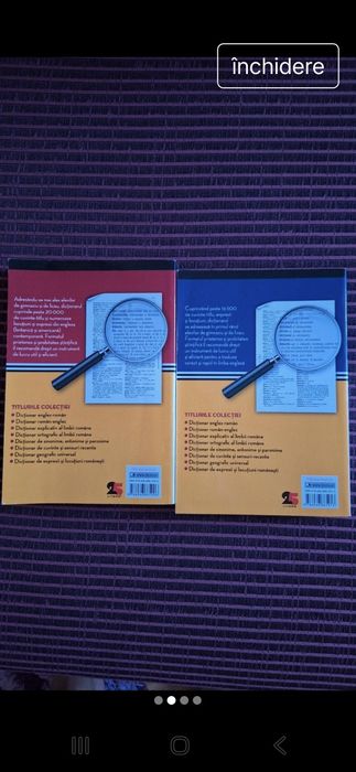 2 Dictionare: roman -englez, englez-roman