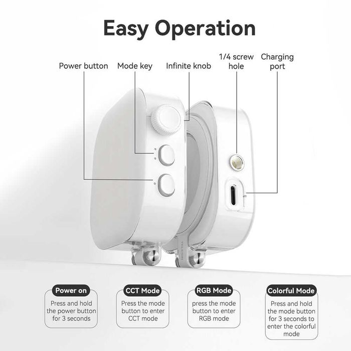 Telesin Магнитна лампа с LED осветление