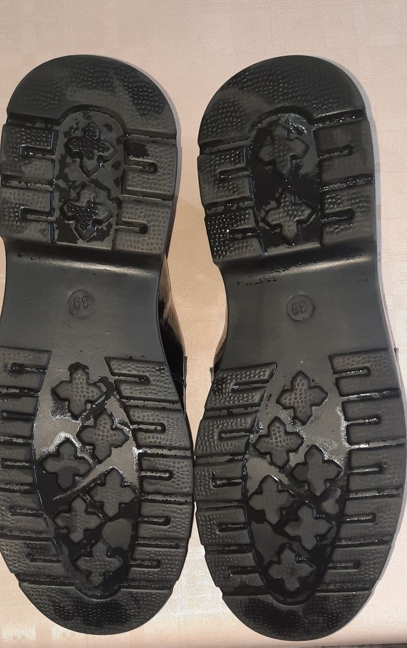 Pantofi Pass, super ușori și flexibili,moderni, 39, negri, piele