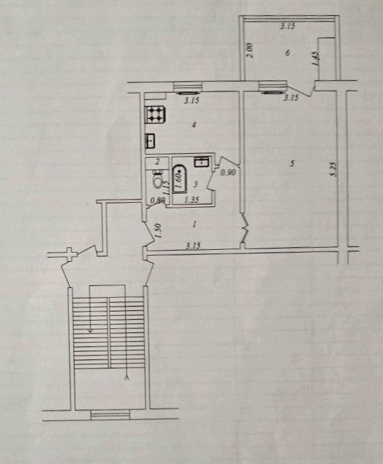 В Продаже Квартира 1в2 Переделанная 42 кв.м