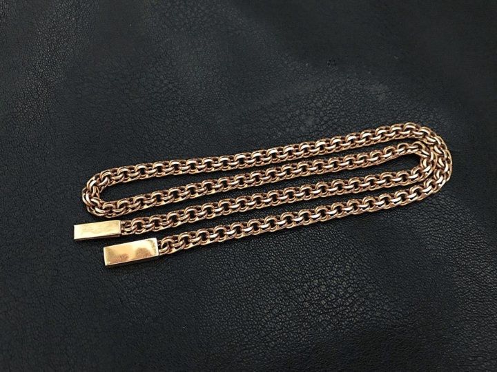 Цепи браслеты бисмарк золото 585 новые замок коробочка