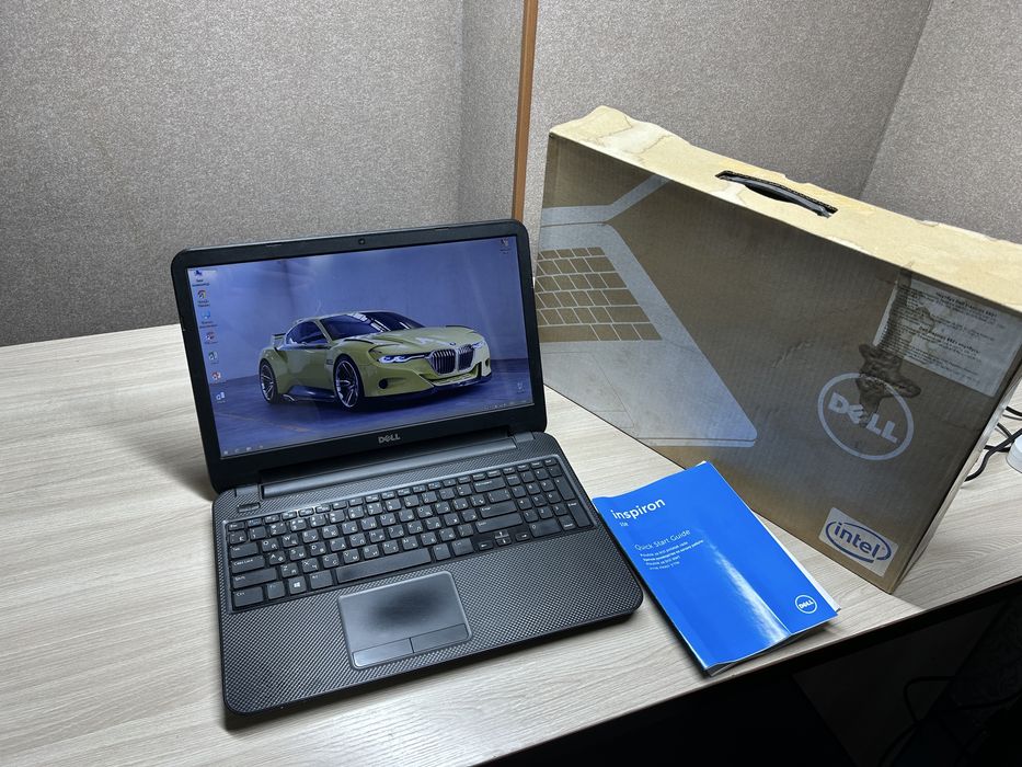 4 ядерный SSD i3 мощный ноутбук Dell для работы и учебы