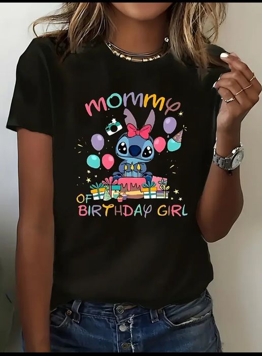 Тениски мама и тати Stitch