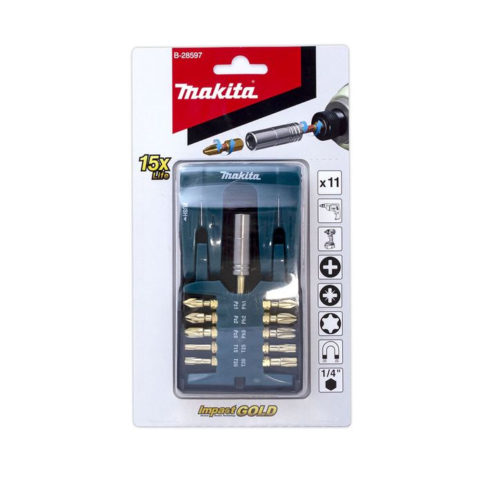Комплект ударни накрайници MAKITA Impact GOLD B-28597  11 части