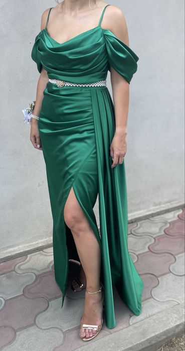 Rochie de seara verde smarald