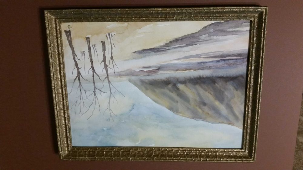 Подписан акварел от И. Едмайер, само за 19 лева. В хубава рамка.