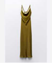 Сатинирана рокля Zara, xs