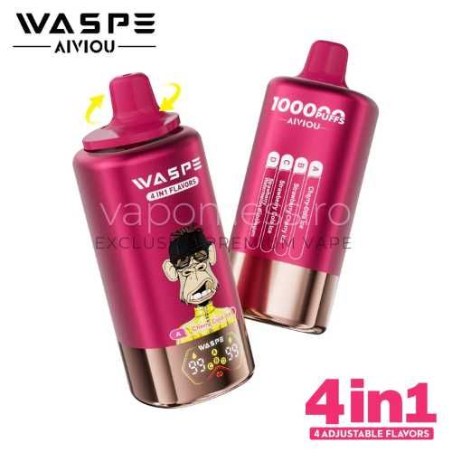 Vape MTL WASPE 4IN1 cu 100.000 Pffuri display Arome Magnifice!