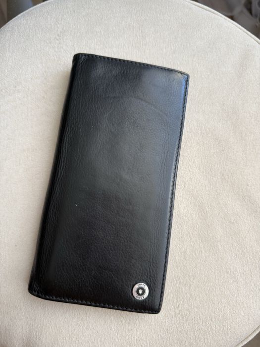 Кошелек натуральная кожа черный