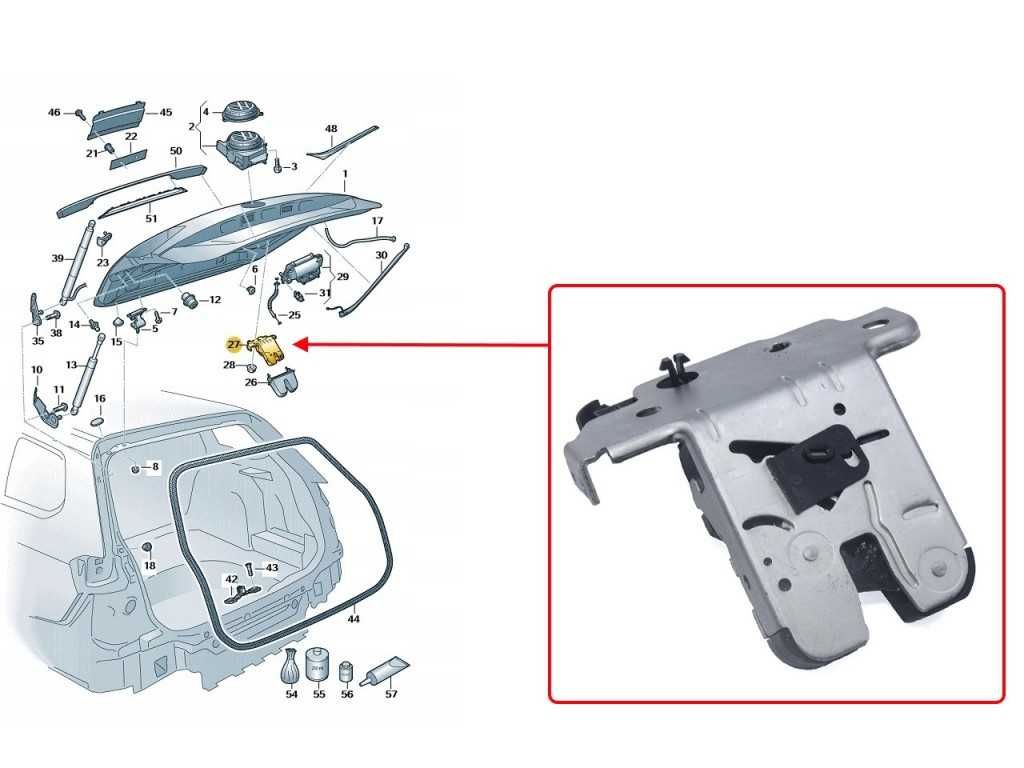 Брава за багажник Seat Tarraco,VW Arteon,Atlas,Cady,Tiguan 2,Polo