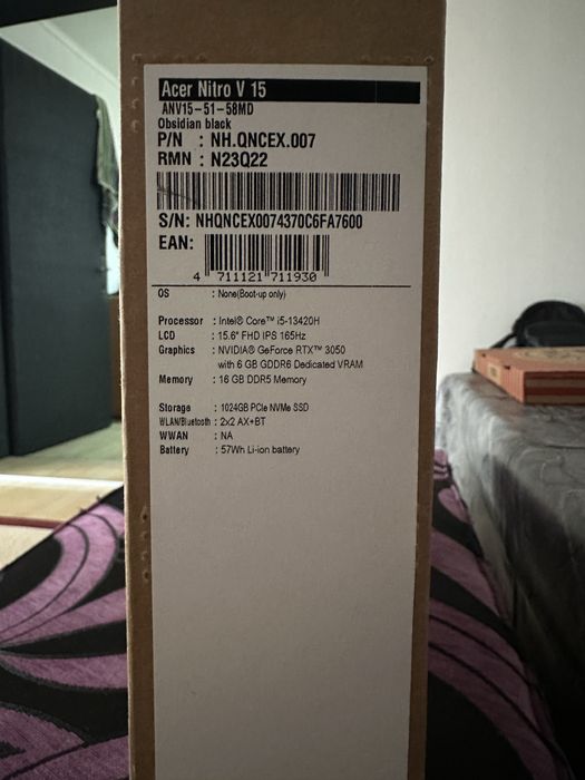 Acer Nitro V15 165Hz Gaming Гаранция ТЕХНОПОЛИС