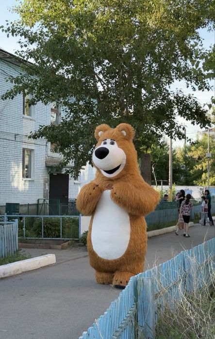 Новинка !Бурый мишка из м/ф Маша и медведь аниматоры костанай