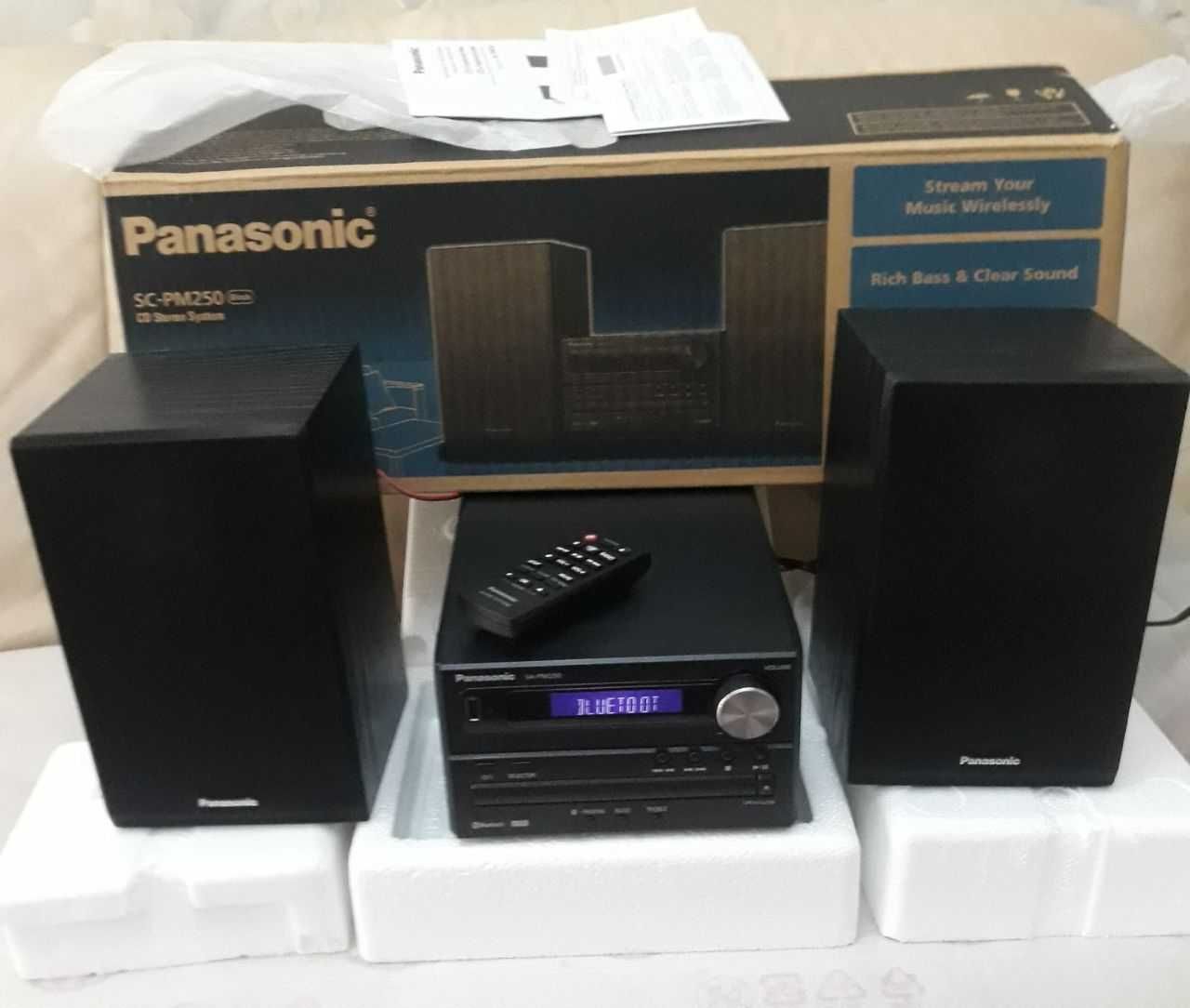 Музыкальный центр Panasonic SC-PM250. Состояние Новое.Упаковка.