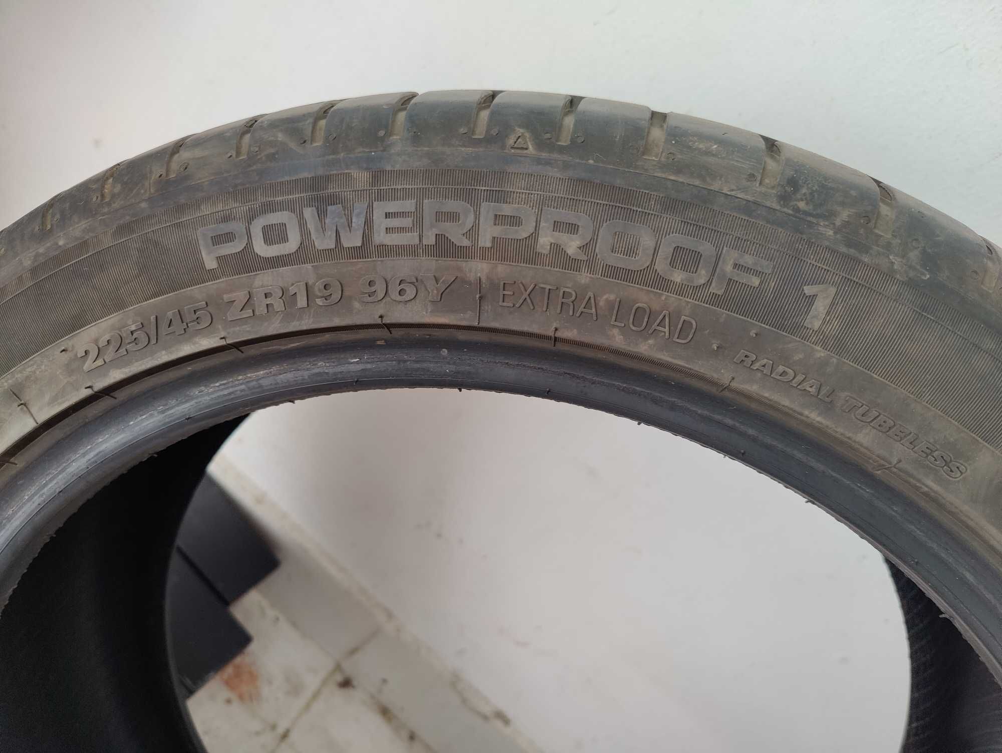 1бр. лятна гума NOKIAN POWERPROOF 1 XL  225/45 R19 96Y