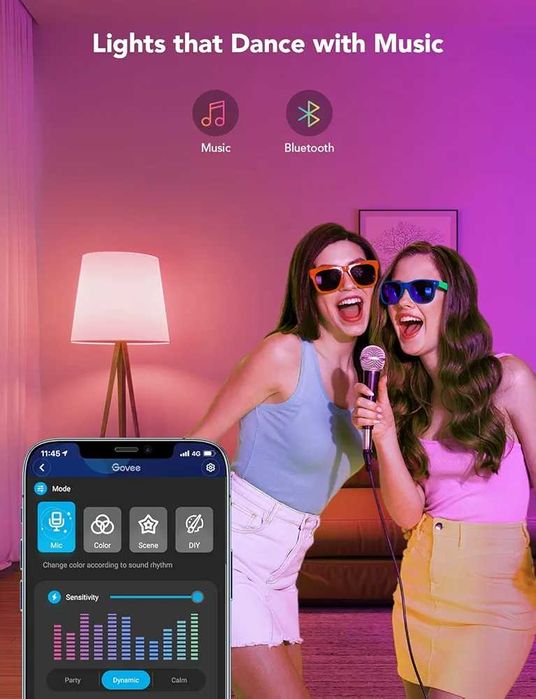 Нови в оригиналната опаковка крушки  Govee h6008 с WiFi и Bluetooth...