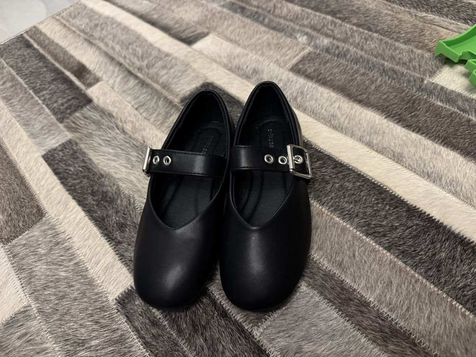 Pantofi negri mary jane noi, marimea 28