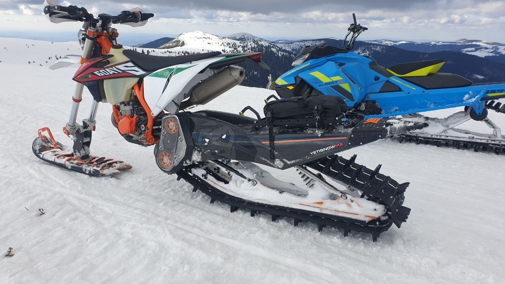 Ktm moto  senila yeti snowbike kit