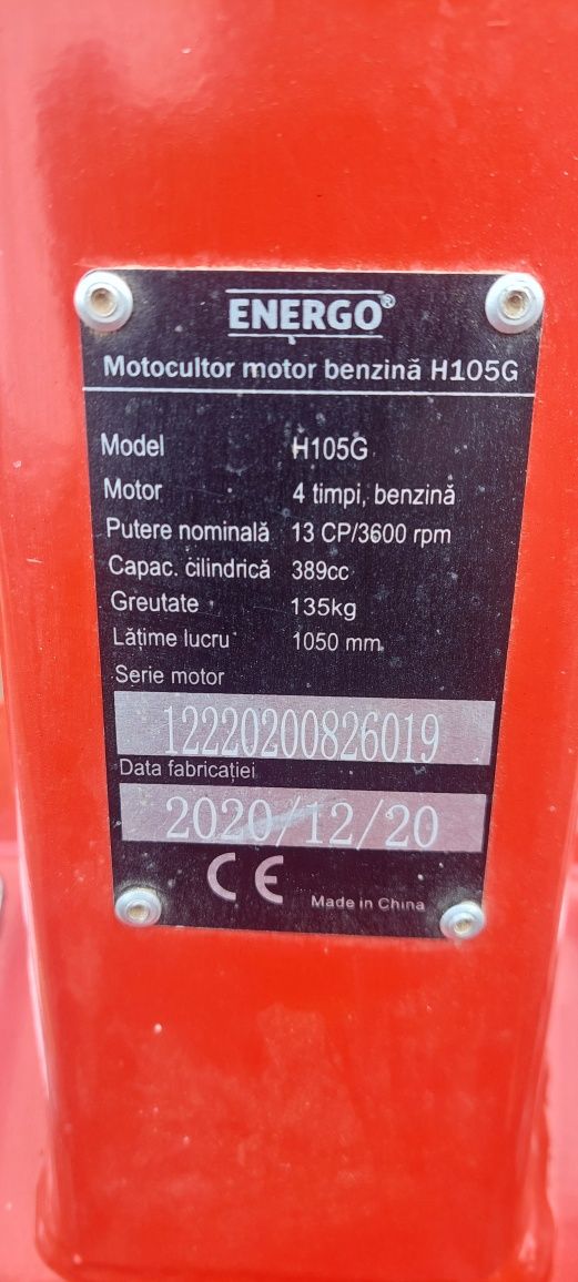 Motocultor Energo 13 cai putere