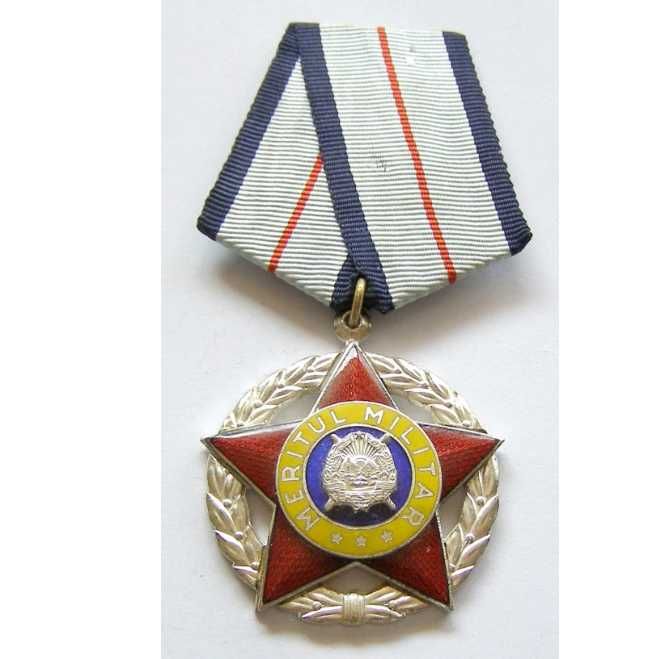 Ordin Meritul Militar cl. II, medalie și ordin emis pe 26. 11. 1975