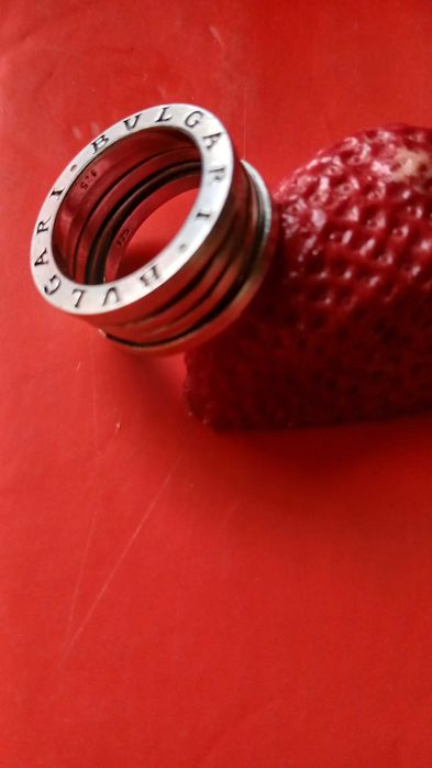 Inel masiv argint Bvulgari