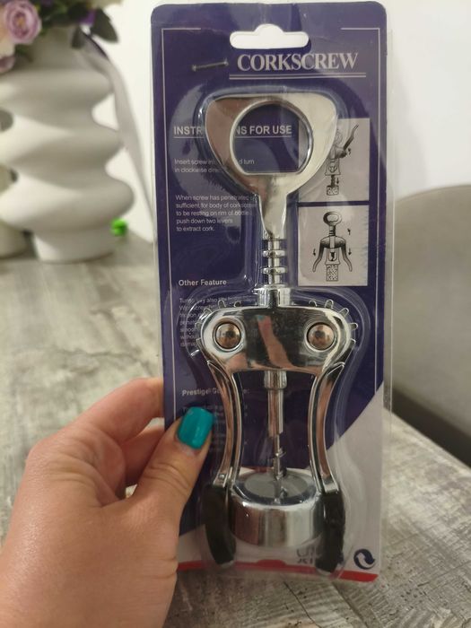 Tirbușon profesional Mixtooltoys, multifuncțional, inox/zinc