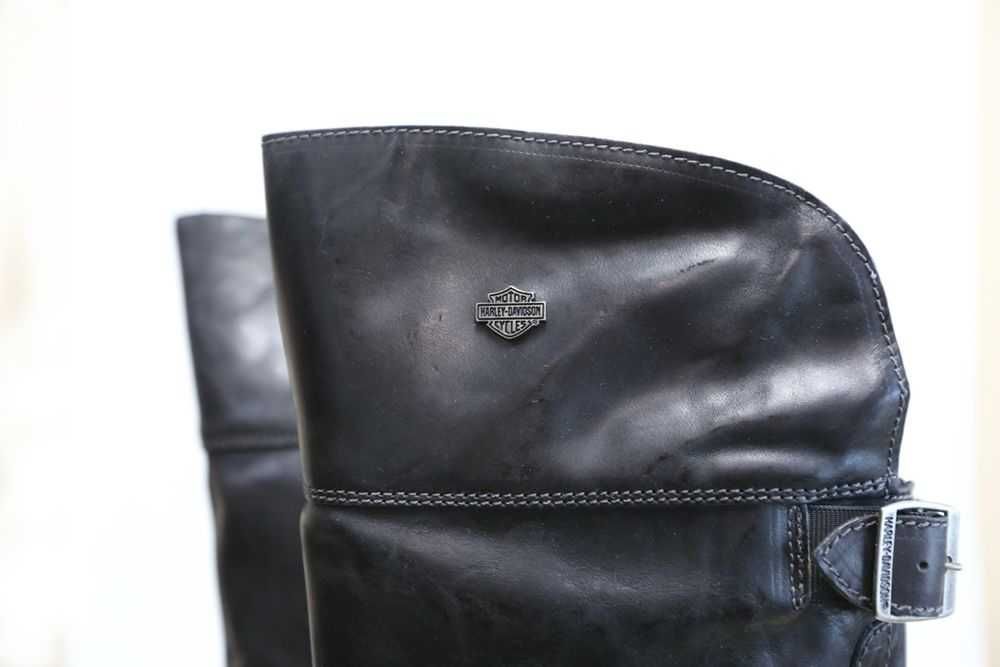 HARLEY DAVIDSON № 35/36 – Дамски ботуши от ест. кожа "KNEE BOOTS" нови