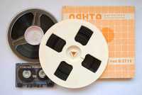 Магнитная лента -компакт кассеты запись на ленту