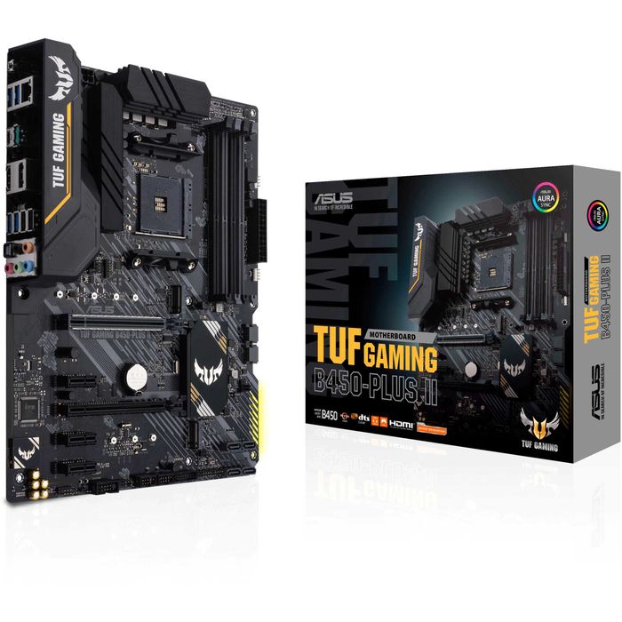 Placa de baza ASUS TUF GAMING B450-PLUS II USB 3.2 Aura RGB noua cutie